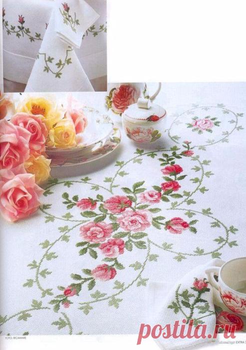 Скатерть "Розы"