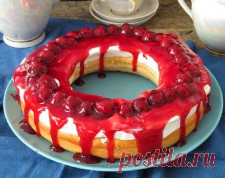 Постигая искусство кулинарии... : Лимонный пирог с вишневым соусом (Vişne Soslu Limonlu Kek)