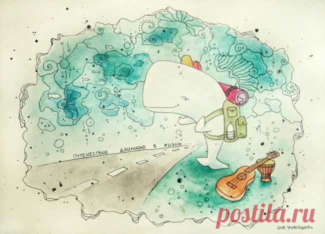 Наивная акварель