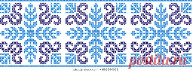 Immagine vettoriale stock 479866135 a tema Embroidered Pattern On Transparent Background (royalty free)