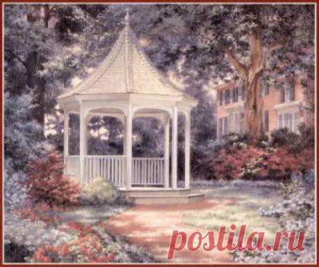 Цветущий сад американской художницы Barbarа Hails