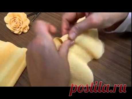 tutorial rose in carta crespa