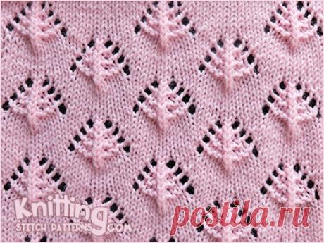 Small Pine Trees | Knitting Stitch Patterns