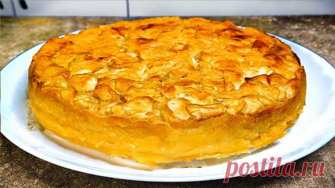 Мало теста и много начинки! Яблочный пирог на кефире, вкуснее чем шарлотка!