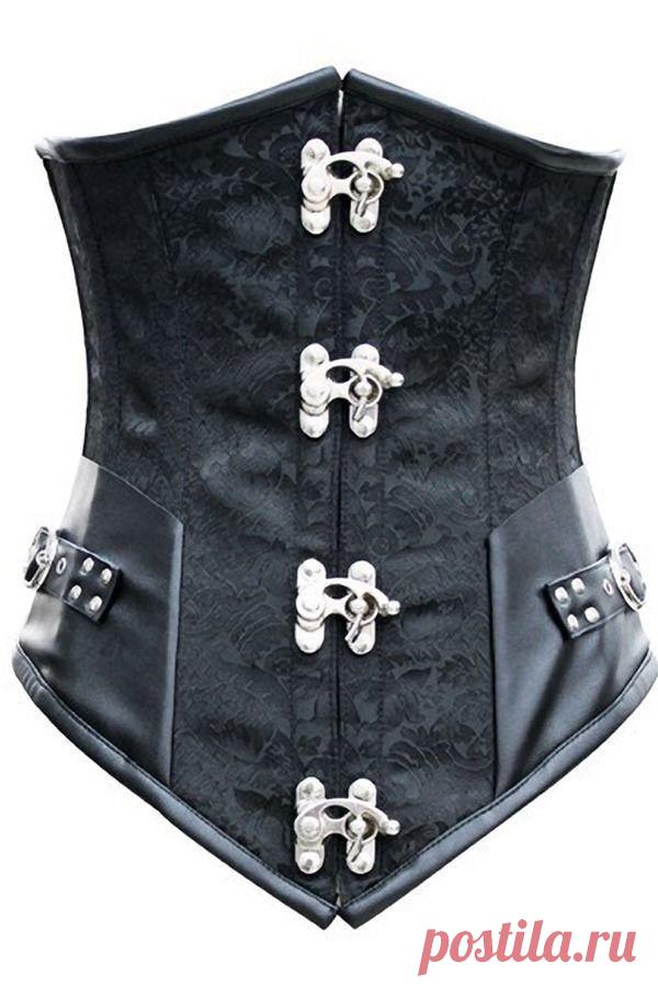 Браун ретро сексуальный баскский готический корсет зашнуровать стали костяком парчи стимпанк корсетные Underbust красный Balck S 2XL купить на AliExpress
