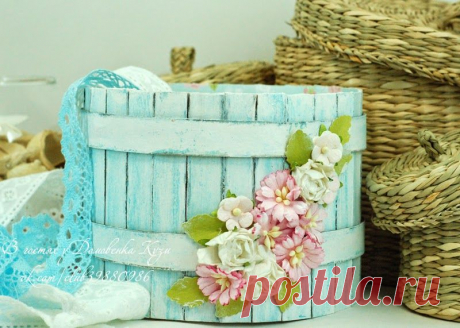 Скрапстудия Sun House: Мастер-класс &quot;Весенний бочонок&quot;