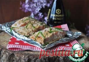 Рыба запечённая в сметанно-соевом маринаде - кулинарный рецепт