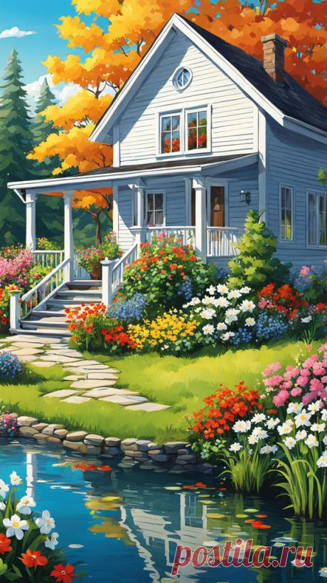 Домик у воды