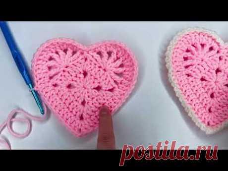 Crochet Valentine’s Day Coaster heart ❤️