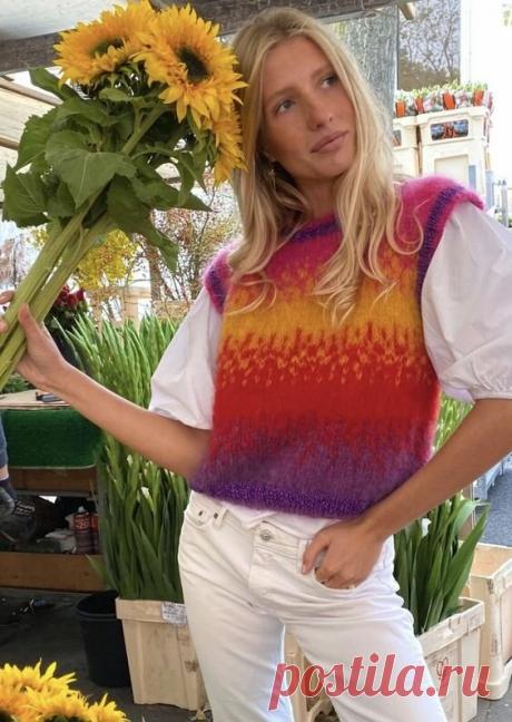 Вязаный жилет. Изделие, актуальное во все времена. Интересная подборка. | Женский. | Дзен