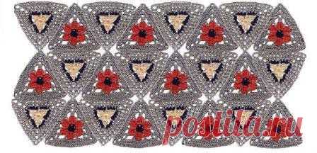 Цветочные мотивы крючком