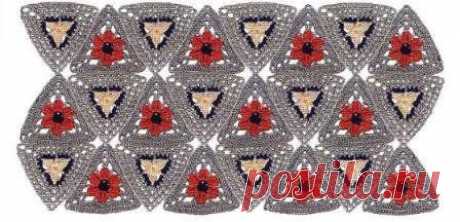 Цветочные мотивы крючком