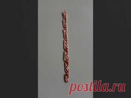 #shorts Браслет Wig Jig из медной проволоки #из_меди #медь #handmade
