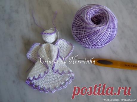 АНГЕЛЫ КРЮЧКОМ ДЛЯ ОБВЯЗКИ ПОЛОТЕНЦА