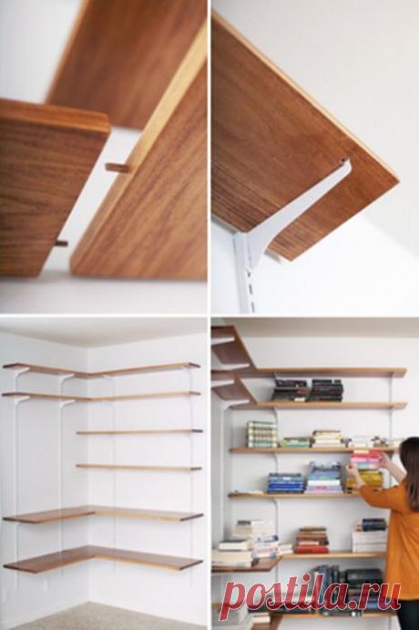 Угловые полки своими руками. Монтаж регулируемых полок