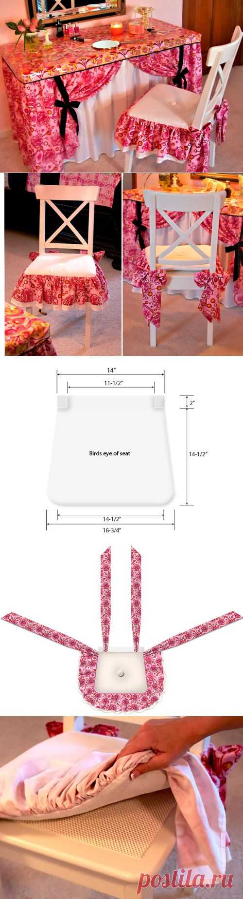Луки и оборками тщеславия Председатель Подушка | Sew4Home