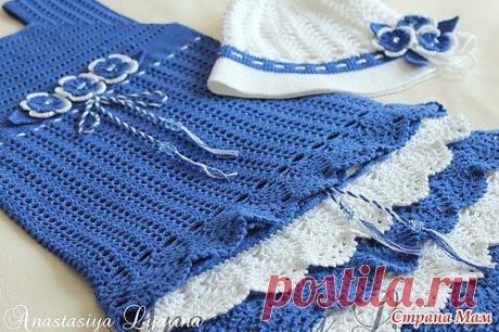 &quot;Незабудка&quot;. Летний костюм для девочки.: Дневник группы &quot;Вязание&quot; - Страна Мам