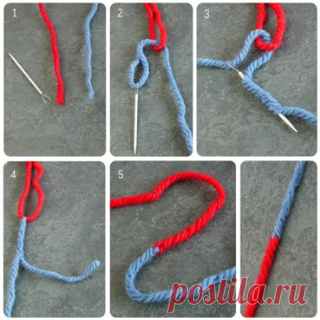 Как соединить нити при вязании без узелков?
#УрокиДляНачинающих