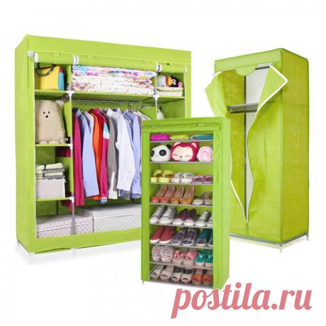 Купить комплект тканевых шкафов на молнии зеленого цвета по выгодной цене в интернет-магазине. Доставим зеленые тканевые шкафы на молнии по Москве, Санкт-Петербургу