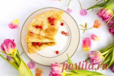 ПП блины из рисовой муки — Домашняя кулинария