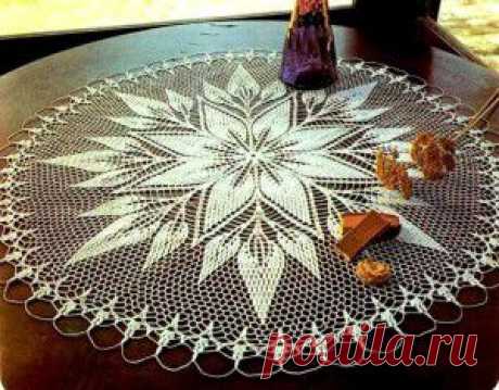 Коллекция салфеток из журнала Crochet tablecloth