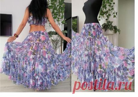 КАК ШИТЬ МНОГОЯРУСНУЮ ЮБКУ. МК (Шитье и крой) | Журнал Вдохновение Рукодельницы