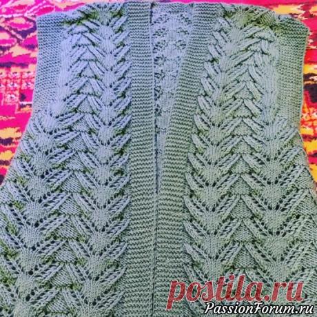 Жилет на весну - запись пользователя Toma (Тамара) в сообществе Вязание спицами в категории Вязание спицами. Работы пользователей