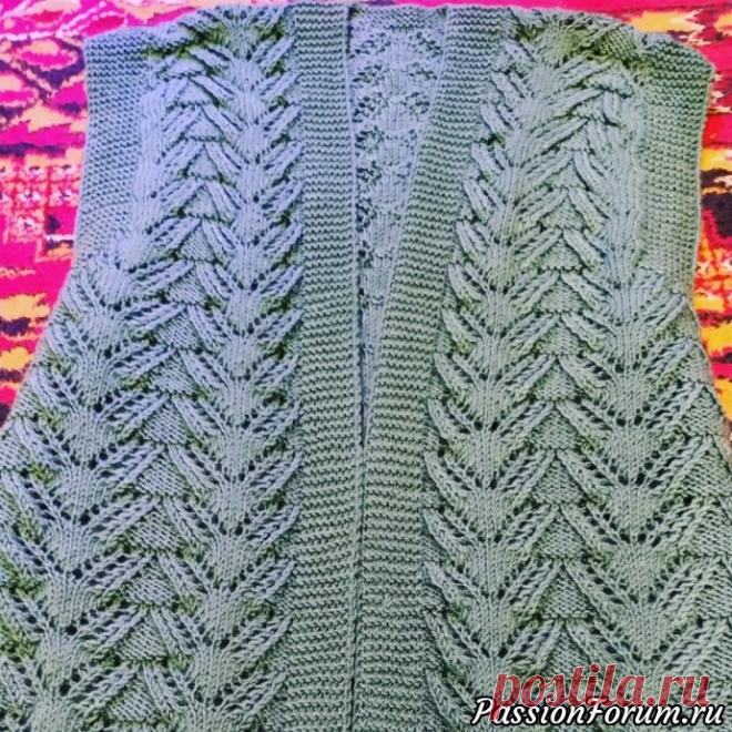 Жилет на весну - запись пользователя Toma (Тамара) в сообществе Вязание спицами в категории Вязание спицами. Работы пользователей