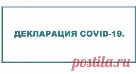 ДЕКЛАРАЦИЯ COVID-19. Чтобы люди задумались о происходящем