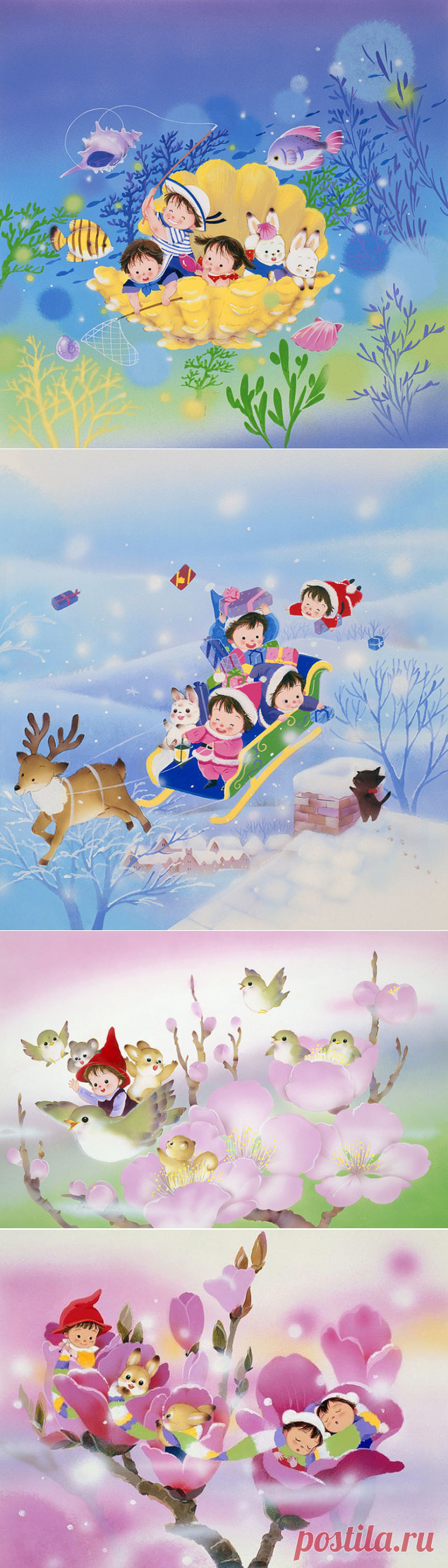 Опять_ИрИшА : Забавные маленькие человечки Hiroko Ikawa