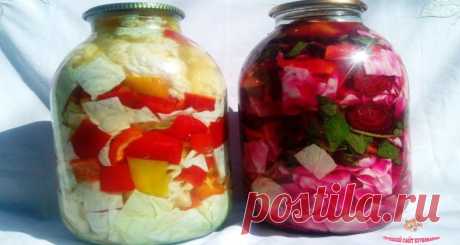 Капуста в банке. 2 супер рецепта! Капуста в банке, получается очень вкусной и хрустящей, со своим неповторимым и непередаваемым вкусом. Закуска просто супер, лучше и не придумаешь, все просто и легко. Попробуйте и вам безумно понравится такое блюдо. В этой статье Вы узнаете сразу два рецепта! Для приготовления нам потребуется: Рецепт №1. Капуста 850г.; Свекла 400г.; Морковь 1 шт.; Петрушка корень …