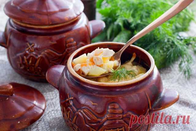 Куриное филе в горшочках в духовке рецепт с фото пошагово - 1000.menu