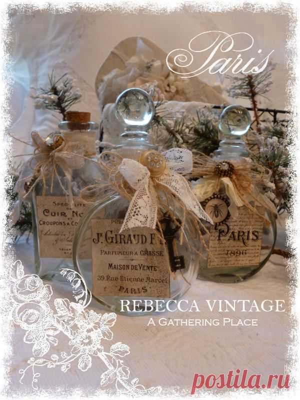 Tattered French Bottle #4 - Tattered Bottles - A Gathering Place