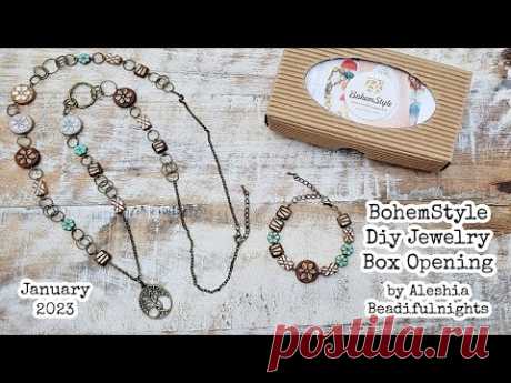 BohemStyle Diy Jewelry Box January 2023 Opening