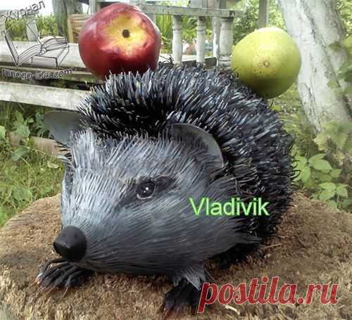 Ёжик из пластиковых бутылок | Hedgehog from bottles