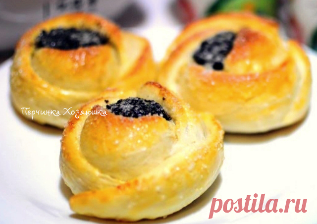 Булочки *Гламурные розочки*  с маком - Vypechka.Perchinka-KHozyayushka.ru