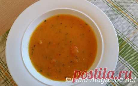 Морковный суп пюре с имбирём - легкий и вкусный
