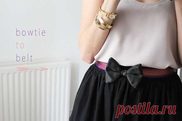 Поясок из бабочки (мастер - класс) / Аксессуары (не украшения) / Модный сайт о стильной переделке одежды и интерьера