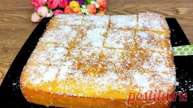 Тыквенный манник на кефире очень вкусный и воздушный Как приготовить пирог-манник с тыквой