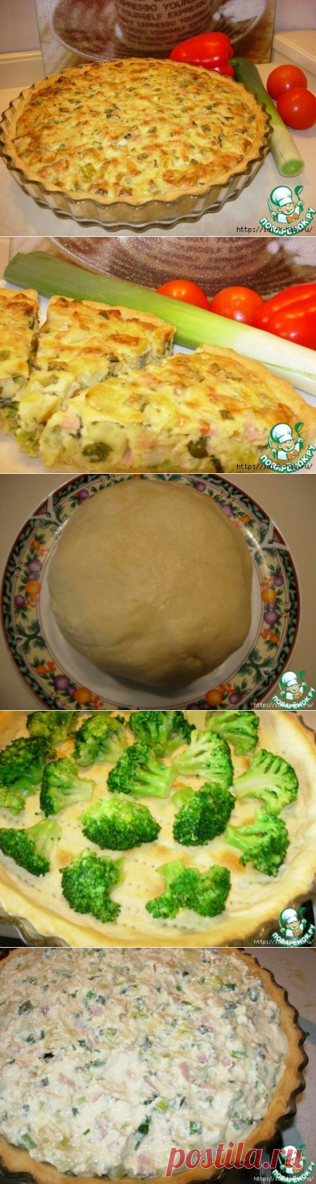 Открытый пирог &quot;Брокколи в облаках&quot;