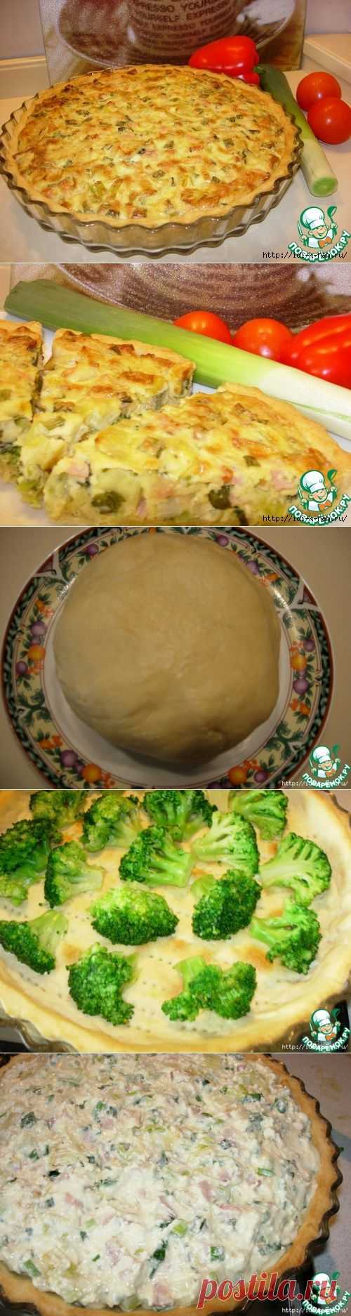 Открытый пирог "Брокколи в облаках"