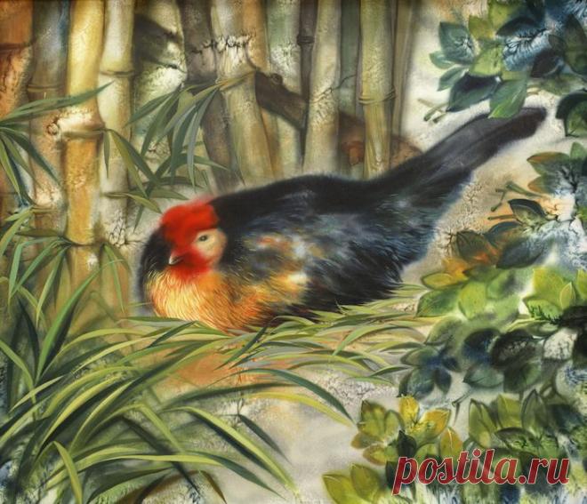 Сказочно красивый батик Елены Дорожкиной..