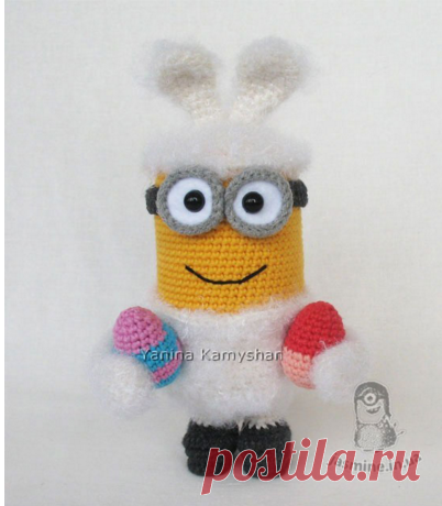Миньон в костюме Пасхального кролика | Авторские описания и схемы | Магазин Jasmine Toys