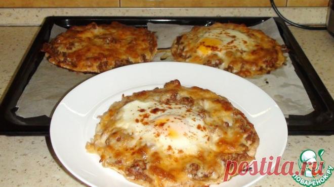 Лепешки из лаваша и фарша Кулинарный рецепт