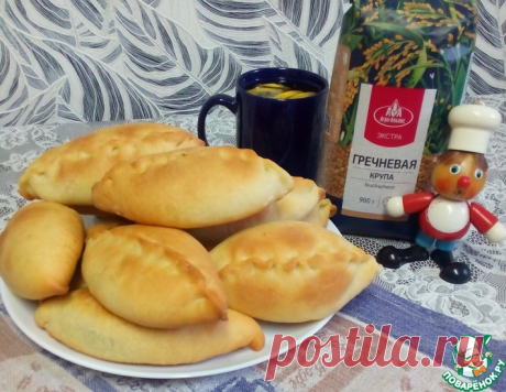 Постные пирожки с гречкой и шампиньонами – кулинарный рецепт