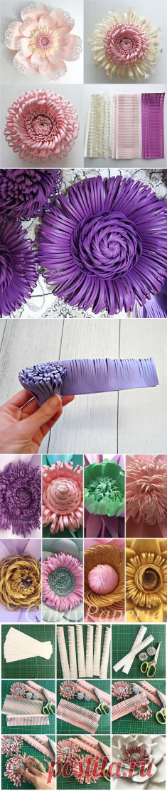 Бумажные цветы — Сделай сам, идеи для творчества - DIY Ideas