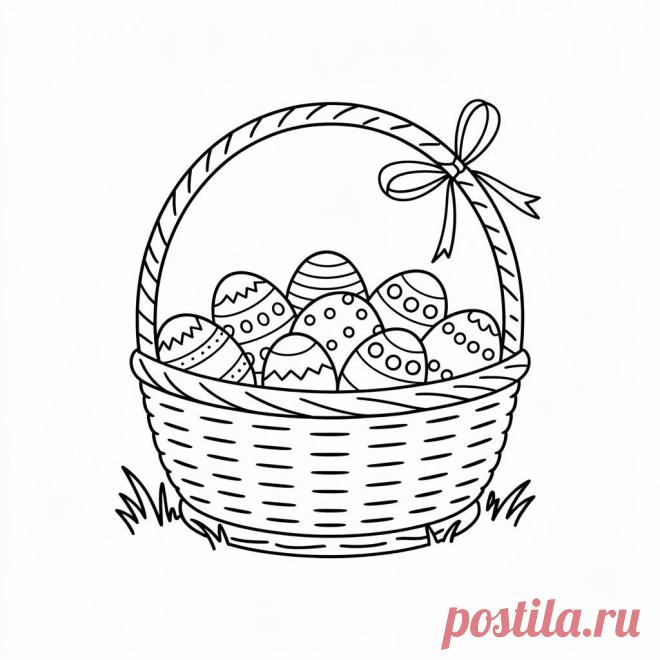 Арт - раскраски к пасхе