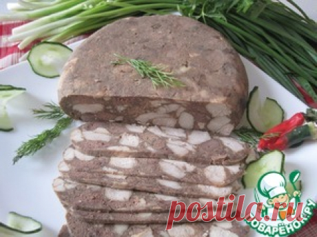 Мясо прессованное в чулке - кулинарный рецепт