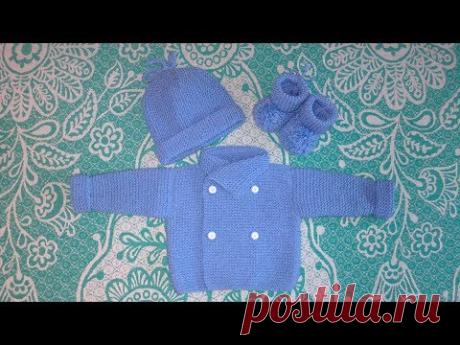 Кофта для новорожденного от 0 до 3 месяцев(спинка) ч 1.Жакет унисекс