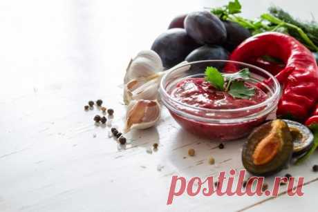 Ткемали с томатной пастой на зиму — Домашняя кулинария